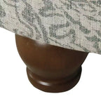Bold Paisley Round Storage Ottoman, Upholstered, Seats 1