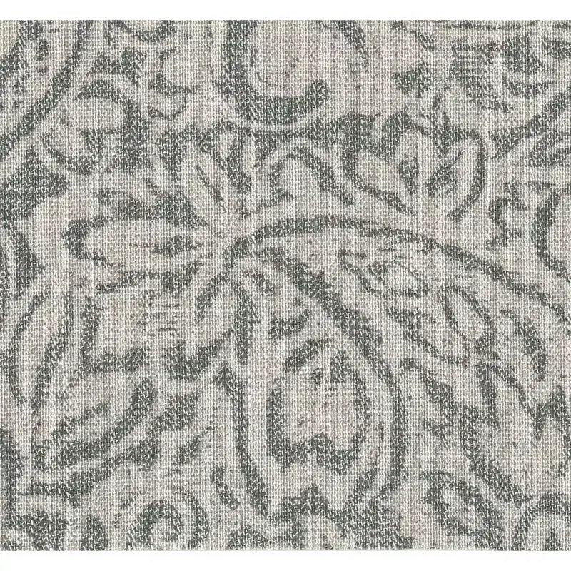 Bold Paisley Round Storage Ottoman, Upholstered, Seats 1