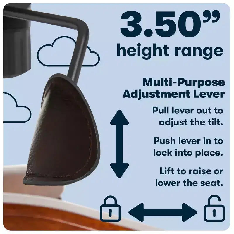Brown / Ivory / Gray Executive Office Chair, Single Seat, Bonded Leather with Wood Accents