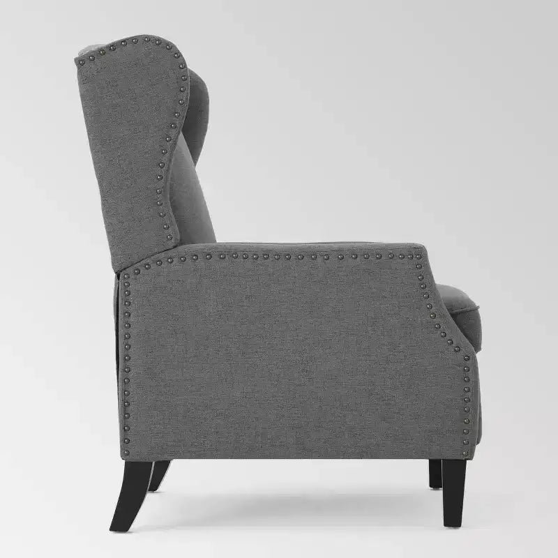 Wingback Push-Back Recliner, Wheat, Single Seat