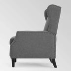 Wingback Push-Back Recliner, Wheat, Single Seat
