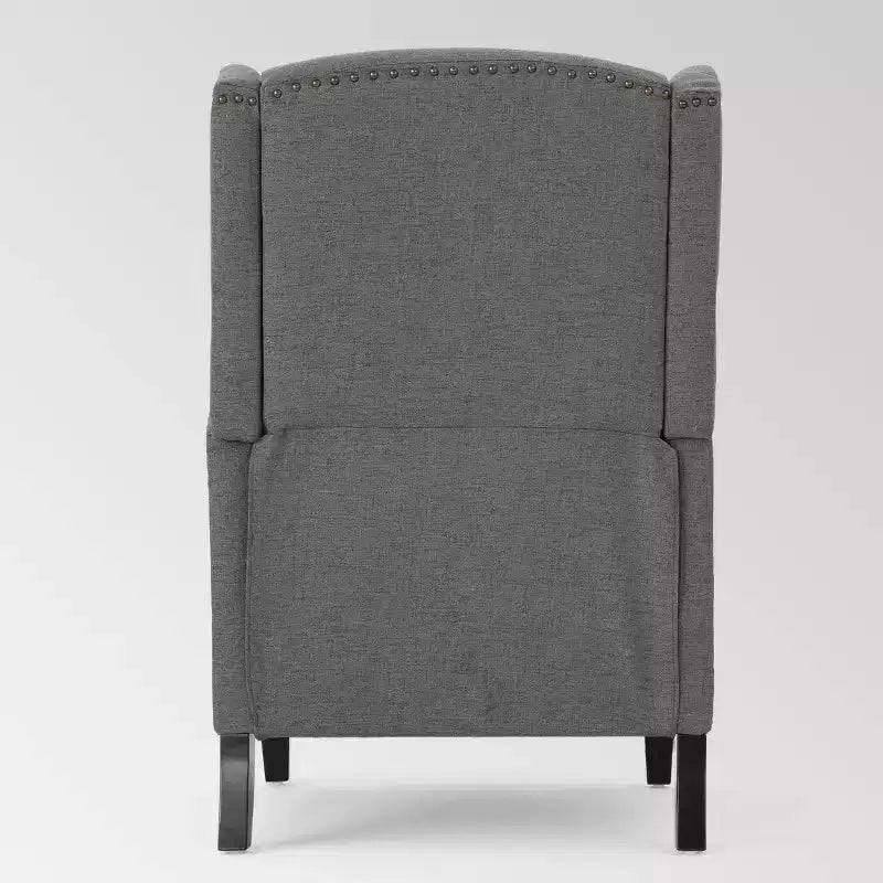 Wingback Push-Back Recliner, Wheat, Single Seat