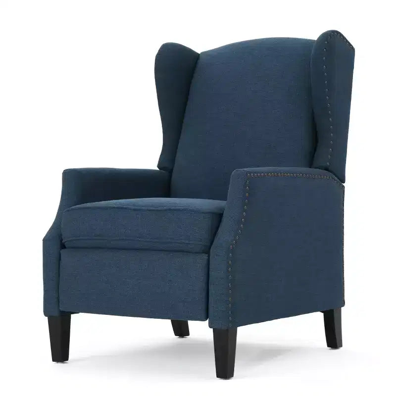 Wingback Push-Back Recliner, Wheat, Single Seat