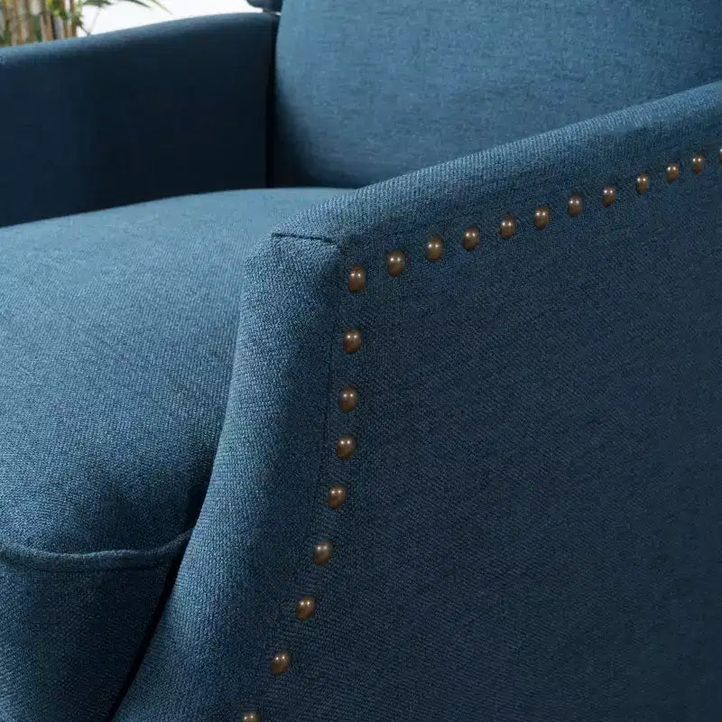 Wingback Push-Back Recliner, Wheat, Single Seat