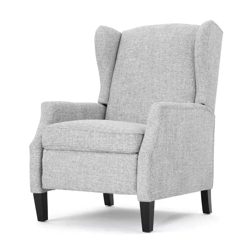 Wingback Push-Back Recliner, Wheat, Single Seat