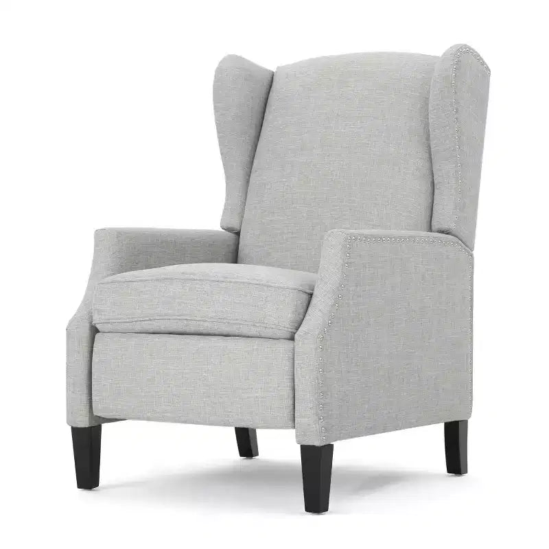 Wingback Push-Back Recliner, Wheat, Single Seat