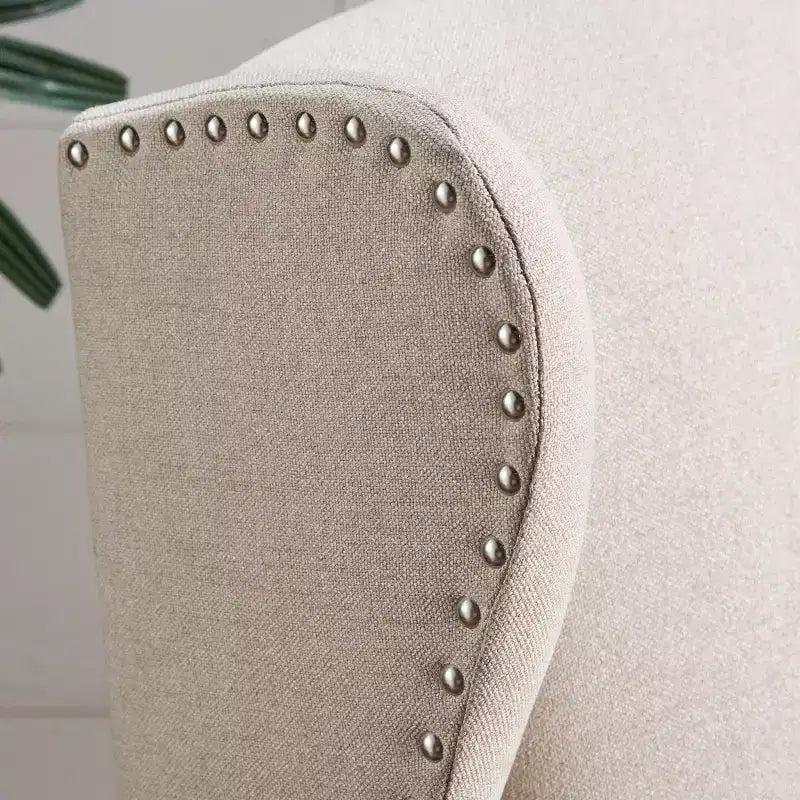Wingback Push-Back Recliner, Wheat, Single Seat