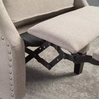 Wingback Push-Back Recliner, Wheat, Single Seat