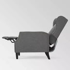 Wingback Push-Back Recliner, Wheat, Single Seat
