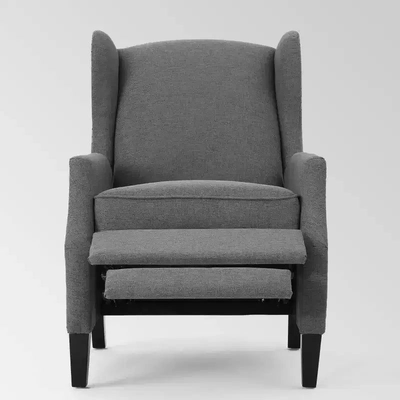 Wingback Push-Back Recliner, Wheat, Single Seat