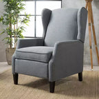 Wingback Push-Back Recliner, Wheat, Single Seat