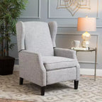 Wingback Push-Back Recliner, Wheat, Single Seat