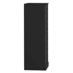 White / Black / Drifted Gray 6-Drawer Tall Chest, Single
