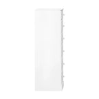 White / Black / Drifted Gray 6-Drawer Tall Chest, Single