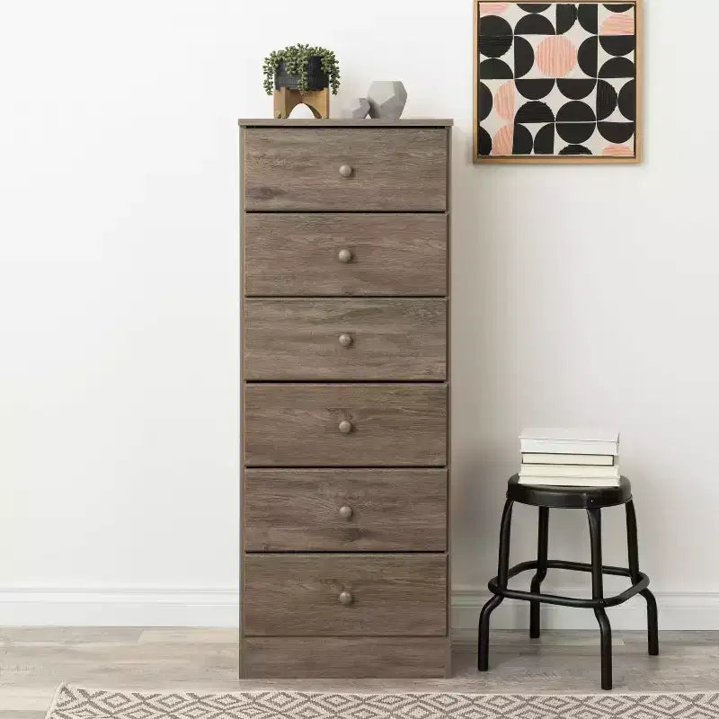 Astrid 6 Drawer Tall Chest - Prepac