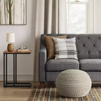 Cloverly Chunky Knit Pouf - Threshold