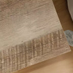 Gray & Dark Gray Wash Square Nightstand with Drawer & Shelf