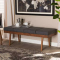 Larisa Wood Bench - Baxton Studio