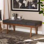 Larisa Wood Bench - Baxton Studio