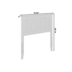 Espresso / White / Gray Twin Headboard with USB Charging, Bed Frame Mounted, 1-Person