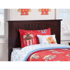 Espresso / White / Gray Twin Headboard with USB Charging, Bed Frame Mounted, 1-Person