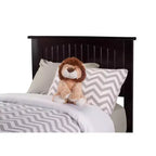 Espresso / White / Gray Twin Headboard with USB Charging, Bed Frame Mounted, 1-Person