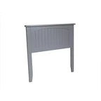 Espresso / White / Gray Twin Headboard with USB Charging, Bed Frame Mounted, 1-Person
