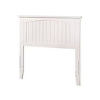Espresso / White / Gray Twin Headboard with USB Charging, Bed Frame Mounted, 1-Person
