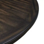 Cream/Walnut Round Dining Table, Seats 4