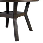Cream/Walnut Round Dining Table, Seats 4