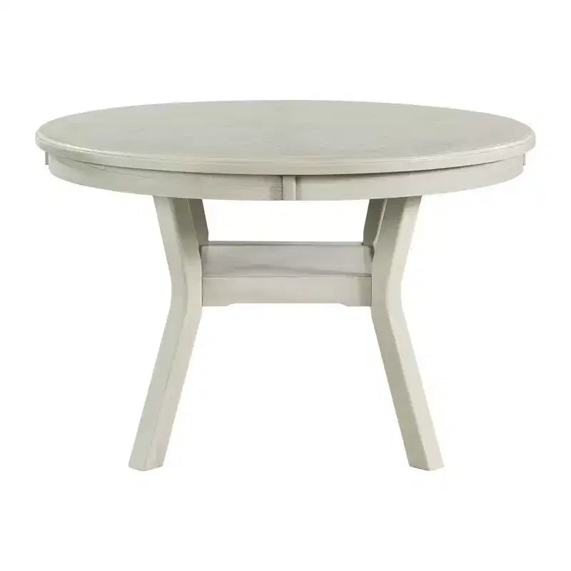Cream/Walnut Round Dining Table, Seats 4