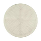 Cream/Walnut Round Dining Table, Seats 4