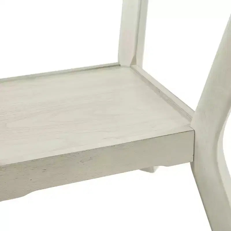 Cream/Walnut Round Dining Table, Seats 4