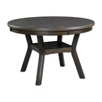 Cream/Walnut Round Dining Table, Seats 4