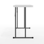 White Rectangular Folding Table, Seats 2