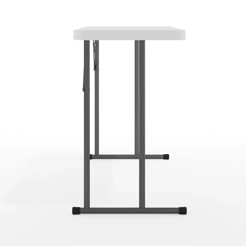 White Rectangular Folding Table, Seats 2