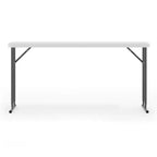 White Rectangular Folding Table, Seats 2