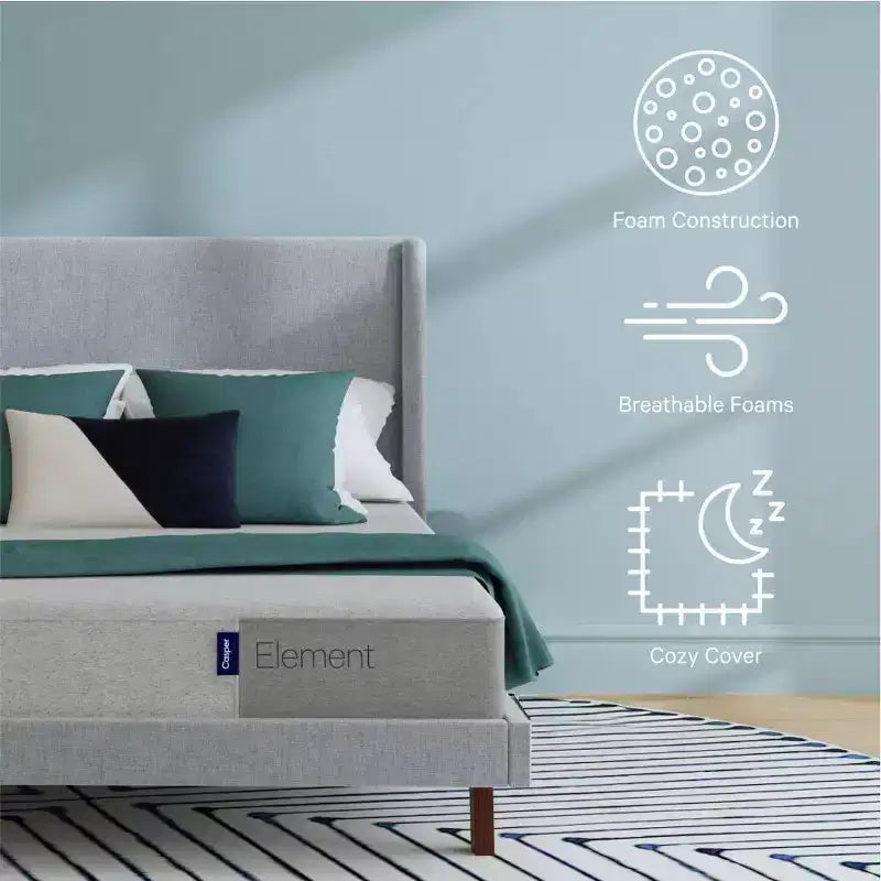White Foam Mattress, Medium Firm, 1-Person