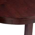 Espresso Brown Round Accent Table, 3-Leg, Single